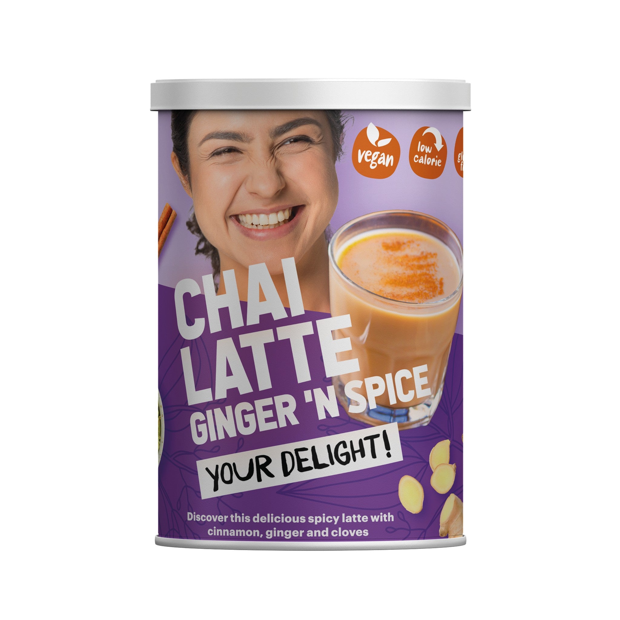 Ginger 'n Spice Chai Latte - Vegan - 250 gram blik