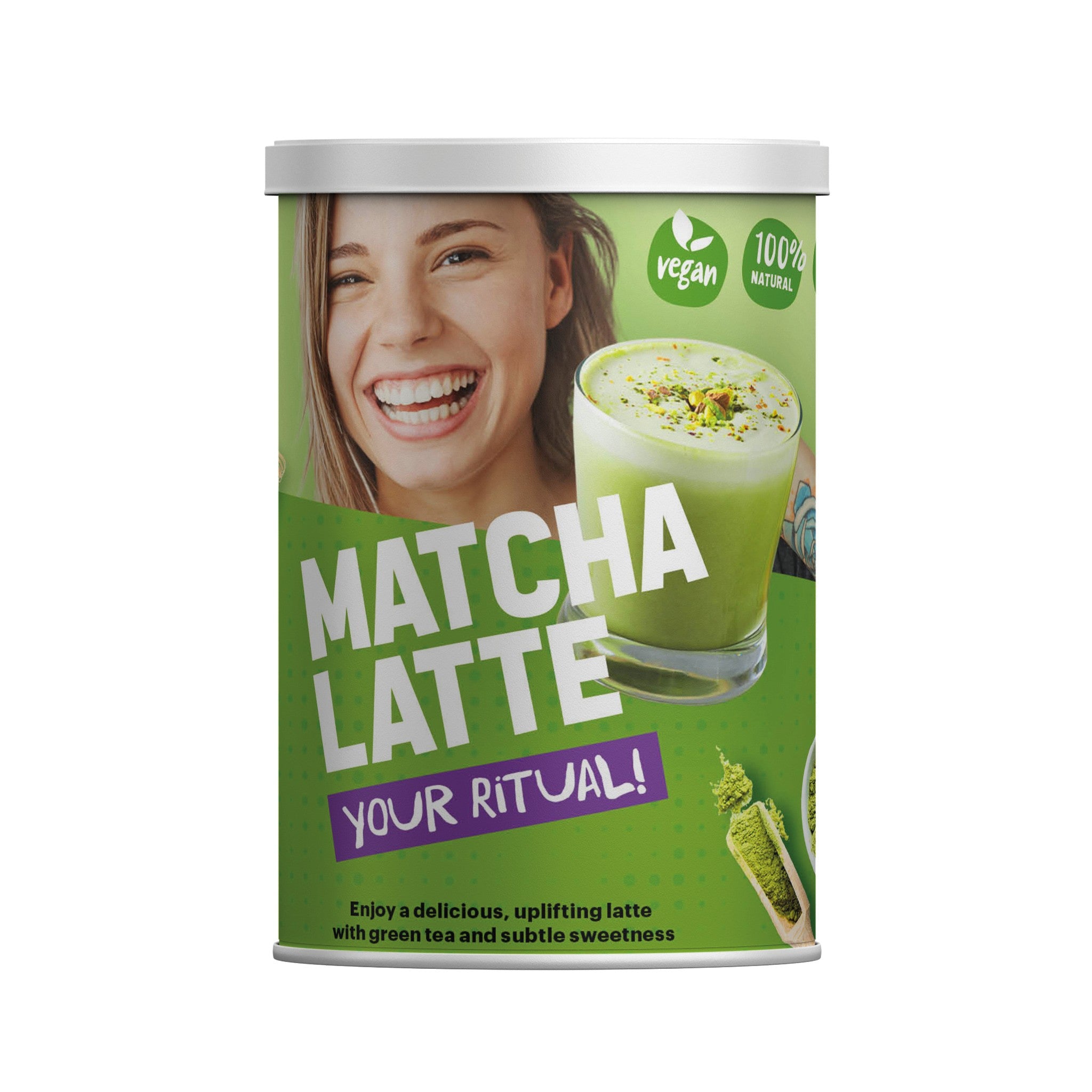 Matcha Latte 250 g - 50% puur - Blik - 50 servings